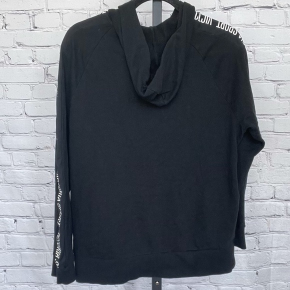 Victoria's Sport Black Full Zip Hoodie Printed - Picture 2 of 3